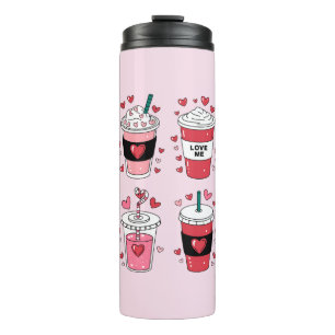 Bouteilles Isothermes Amoureux de café Latte de la Saint-Valentin