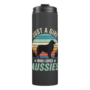 Bouteilles Isothermes Amoureux du chien berger australien Rétro Sunset A