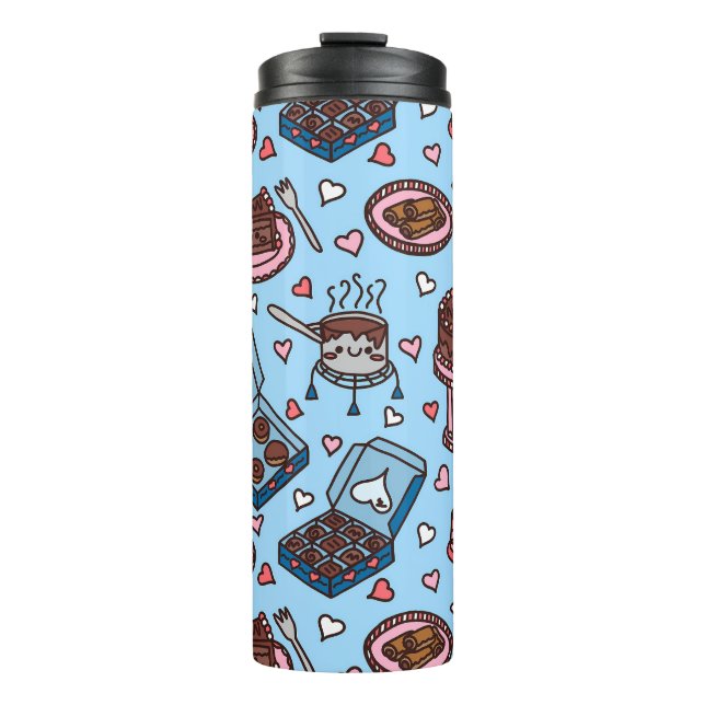 Bouteilles Isothermes Amoureux du chocolat mignon (Devant)