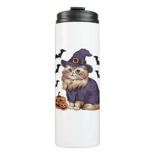 Bouteilles Isothermes Amusant Citrouille Chat Sorcière Costume Perse Cha