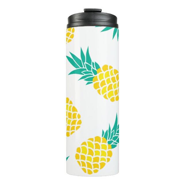 Bouteilles Isothermes Ananas Exotiques : Jaune Délice. (Devant)