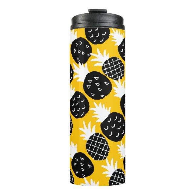 Bouteilles Isothermes Ananas noir (Devant)