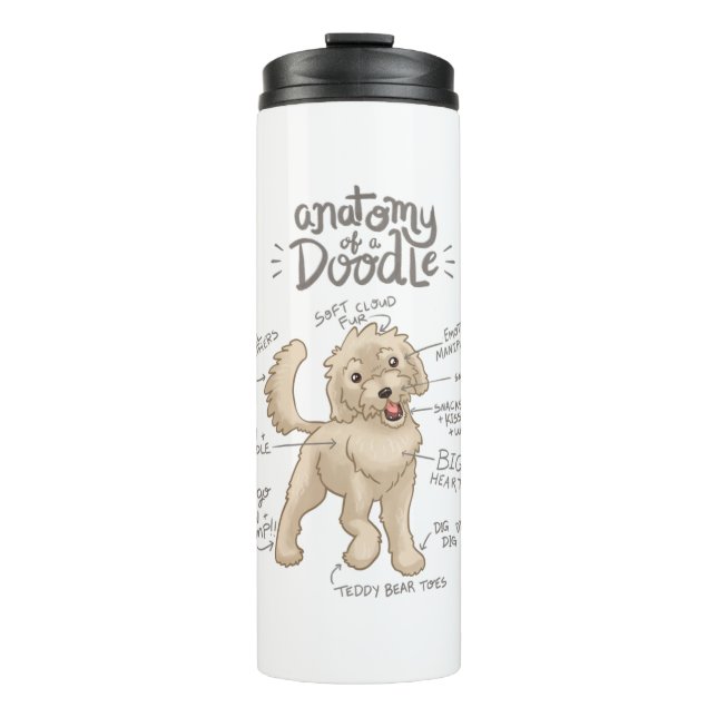 Bouteilles Isothermes Anatomie d'un Doodle Dog (Devant)