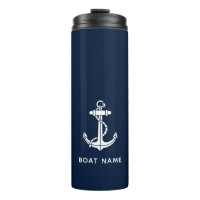 Ancre de bateau nautique et nom personnalisé