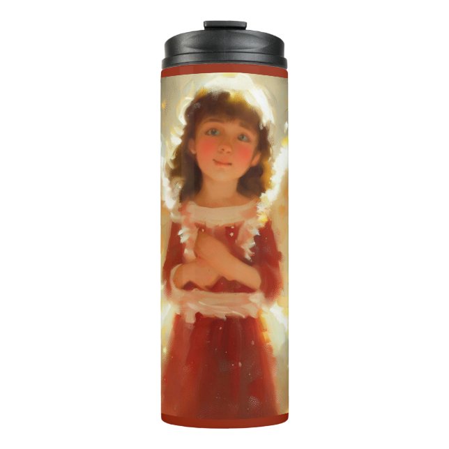 Bouteilles Isothermes Ange de Noël 4 (Devant)