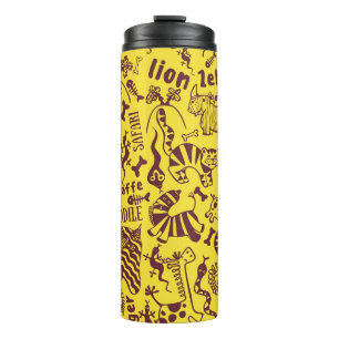 Bouteilles Isothermes Animaux africains : Motif culturel sans peau.