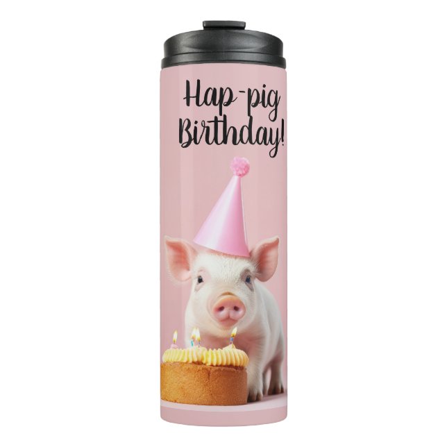 Bouteilles Isothermes Anniversaire du cochon de lait ! (Devant)