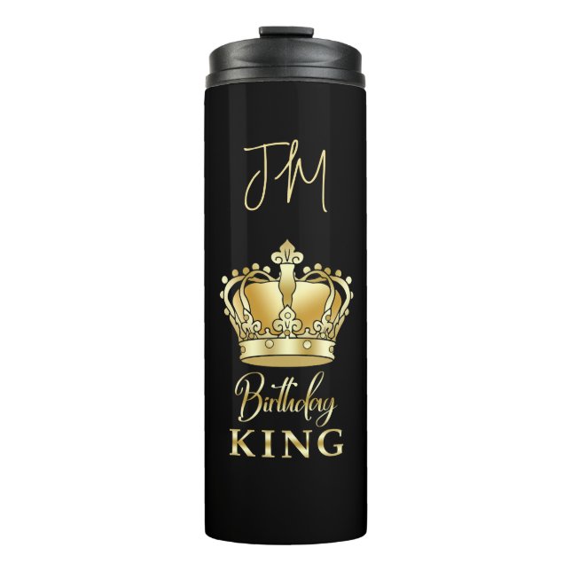 Bouteilles Isothermes Anniversaire King Gold Couronne reine de luxe Mono (Devant)