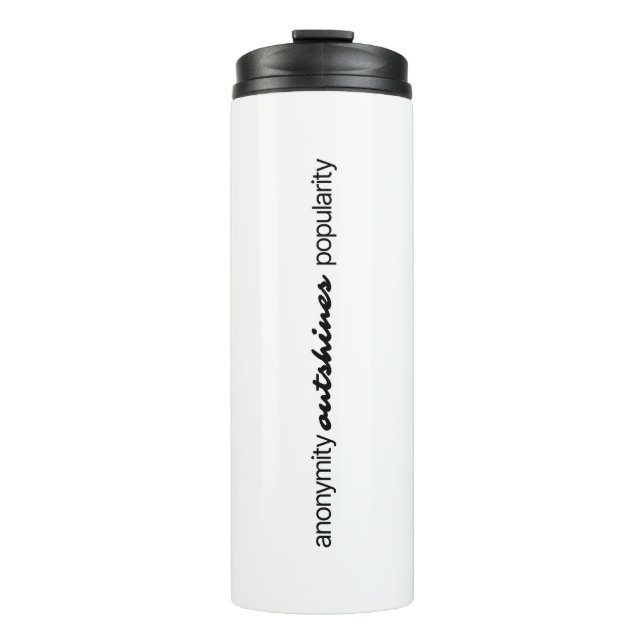 Bouteilles Isothermes Anonymat Thermal Tumbler (Devant)