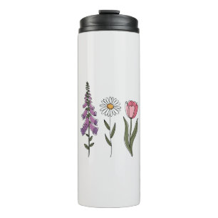 Bouteilles Isothermes Anti-Trump subtil - Tulipe Daisy Foxglove III