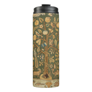 Bouteilles Isothermes Antique anglais broderie Tree of Life & licorne
