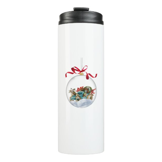 Bouteilles Isothermes Antique Car in a Clear Christmas Bauble (Devant)