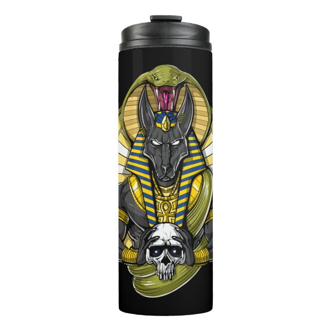 Bouteilles Isothermes Anubis Egyptian Wolf God (Devant)