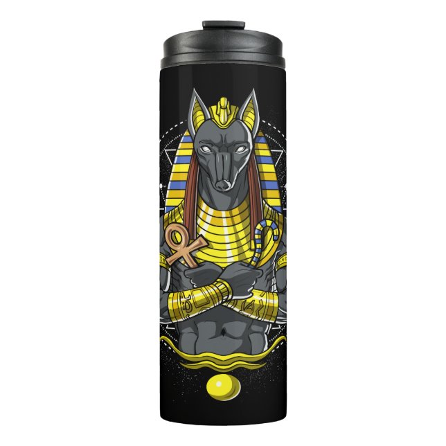 Bouteilles Isothermes Anubis Egyptian Wolf God Egypt Ankh Mythologie (Devant)