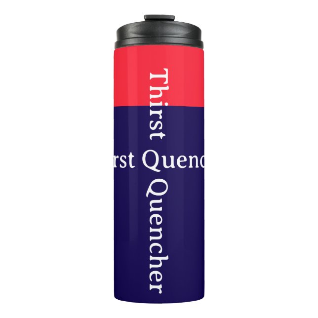 Bouteilles Isothermes Apaisant Soif Rouge Bleu   (Devant)