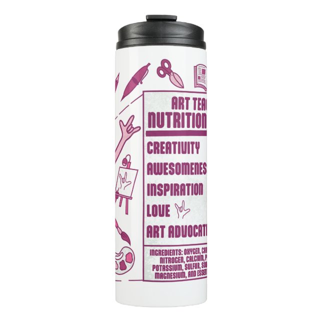 Bouteilles Isothermes Appréciation pour les professeurs d'art - Cadeaux  (Devant)