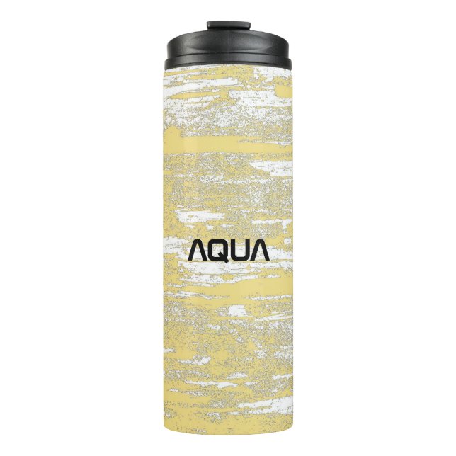 Bouteilles Isothermes Aqua Grunge, Jaune, Cool (Devant)
