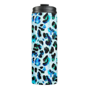 Bouteilles Isothermes Aquarelle Abstraite Motif de peau léopard