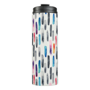 Bouteilles Isothermes Aquarelle brosse, coloré et transparent