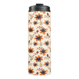 Bouteilles Isothermes Aquarelle Chute Florale Motif sans joint