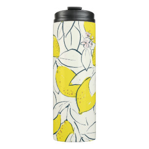 Bouteilles Isothermes Aquarelle Citrus Citrus Motif sans couture
