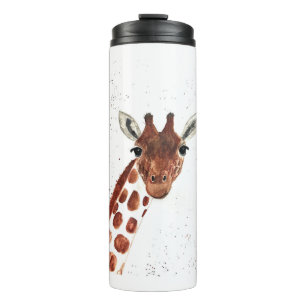 Bouteilles Isothermes Aquarelle Cute Giraffe animal Safari Jungle