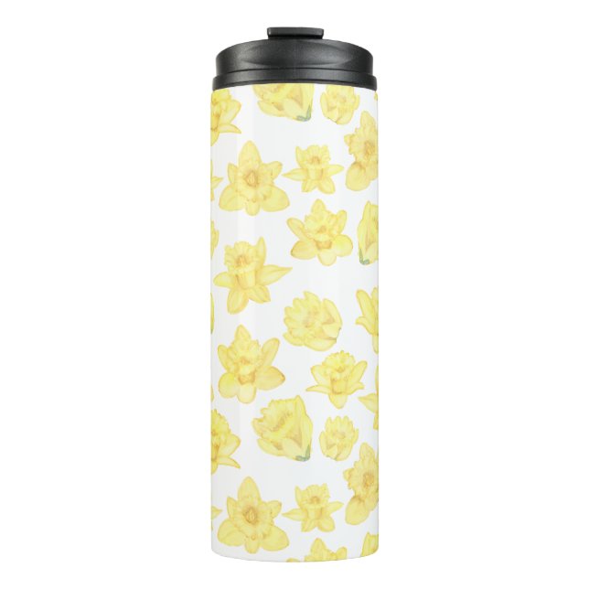 Bouteilles Isothermes Aquarelle Daffodil Ditzy Motif Floral (Devant)