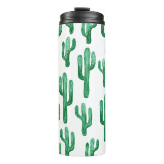 Bouteilles Isothermes Aquarelle de cactus : illustration à main