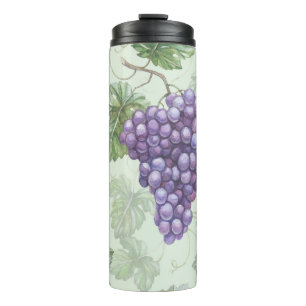 Bouteilles Isothermes Aquarelle de raisins, Motif sans arôme de fruits.
