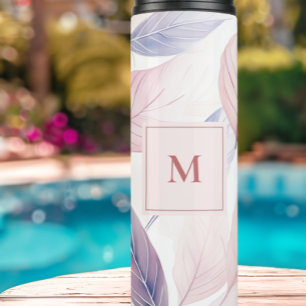 Bouteilles Isothermes Aquarelle de sérénité douce laisse un monogramme p