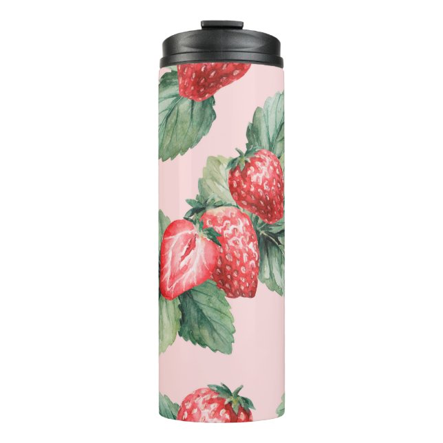 Bouteilles Isothermes aquarelle dessin sur un thème d'été belle mûre (Devant)