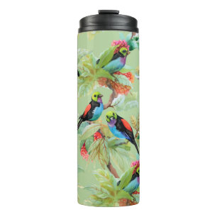 Bouteilles Isothermes Aquarelle dessinée main sans couture motif avec tr