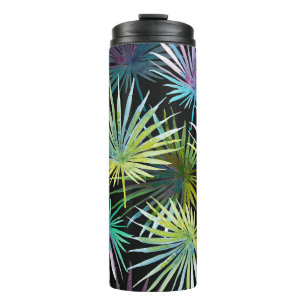 Bouteilles Isothermes Aquarelle Exotique Palm Feuille