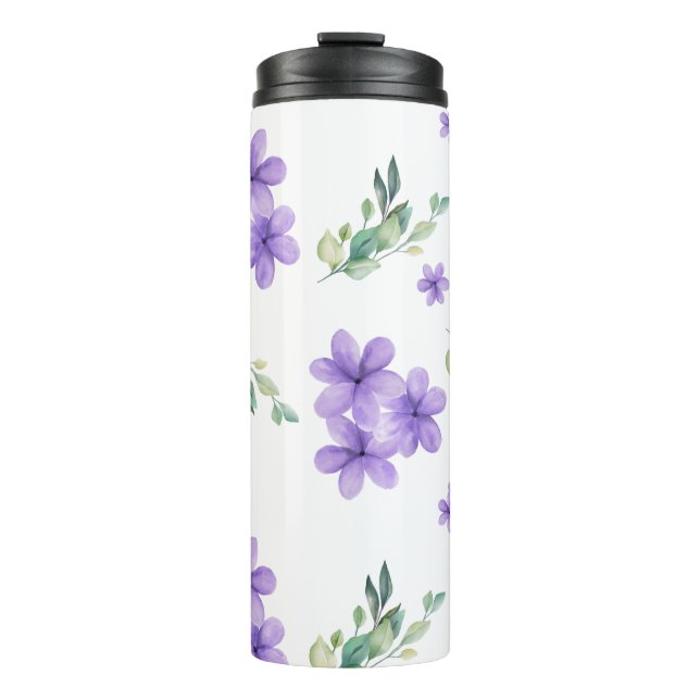 Bouteilles Isothermes Aquarelle Flower Thermique Tumbler (Devant)