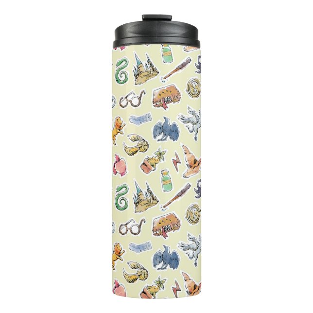 Bouteilles Isothermes Aquarelle Harry Potter Icons (Devant)