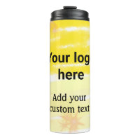 Aquarelle jaune simple ajoutez votre logo texte pe