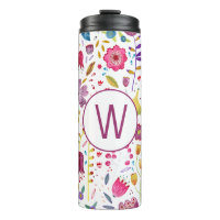 Aquarelle Monogramme floral