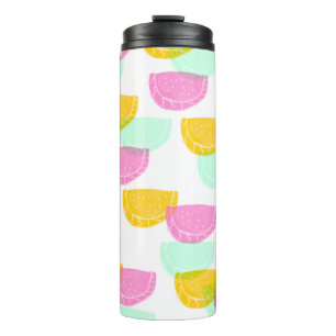 Bouteilles Isothermes Aquarelle Motif Pastèque Rose Vert Jaune