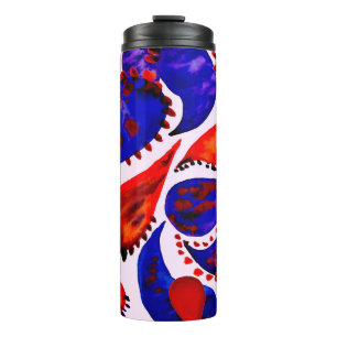 Bouteilles Isothermes Aquarelle motif sans couture avec cachemire. Abstr