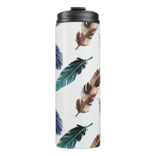 Bouteilles Isothermes Aquarelle peinte à la main motif sans couture avec