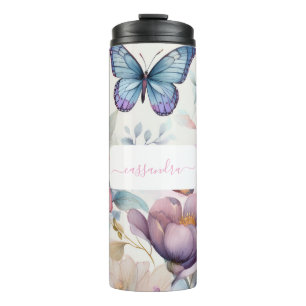 Bouteilles Isothermes Aquarelle personnalisée avec nom