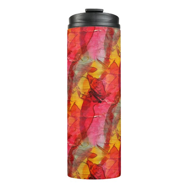 Bouteilles Isothermes Aquarelle rouge jaune (Devant)