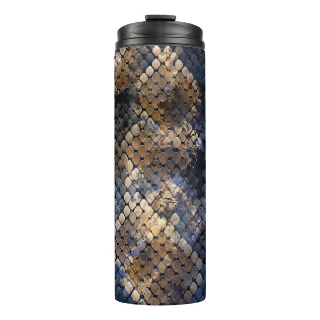 Bouteilles Isothermes Aquarelle Sauvage Snakeskin Design transparent (Devant)