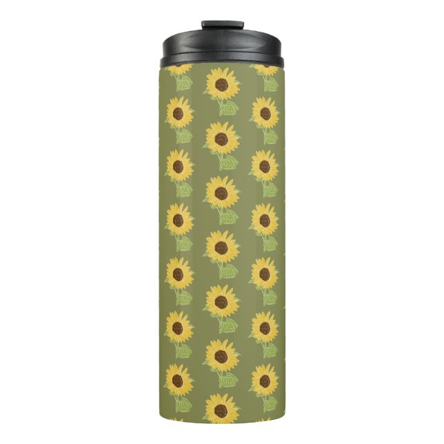 Bouteilles Isothermes Aquarelle tournesol (Devant)