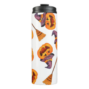 Bouteilles Isothermes Aquarelle transparente motif heureux halloween vac