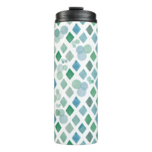 Bouteilles Isothermes Aquarelle transparente sur un arrière - plan blanc