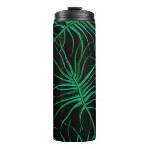 Bouteilles Isothermes Aquarelle Tropical motif sans joint. Somme moderne