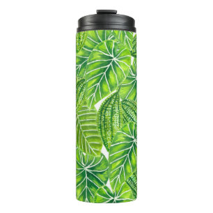 Bouteilles Isothermes Aquarelle tropicale feuille design motif