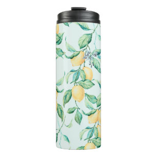 Bouteilles Isothermes Aquarelle verte citron : Romance sans couture