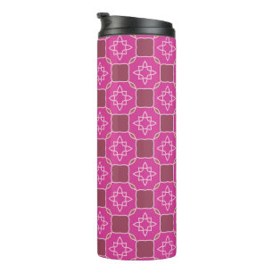 Bouteilles Isothermes Arabesque étoile rose motif floral sans couture